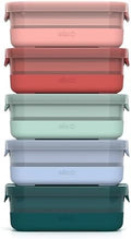 Ello 3.7 Cup Plastic Meal Prep Containers, 10 Pc, 5 Pack, Melon