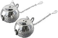 Tea Infusers for Loose Tea, 2 pack Cute Stainless Steel Teapot Shaped