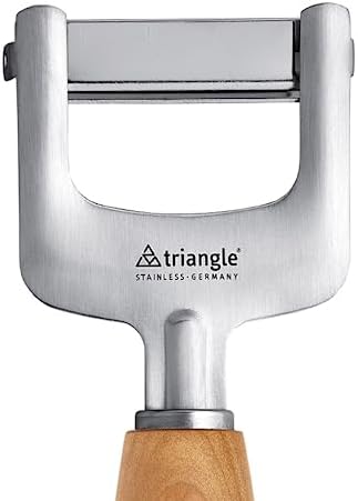 Triangle Julienne Cutter, Stainless Steel, Cherry Wood Handle