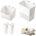 Utensil Drying Rack 3 Pcs Silverware Drying Basket White