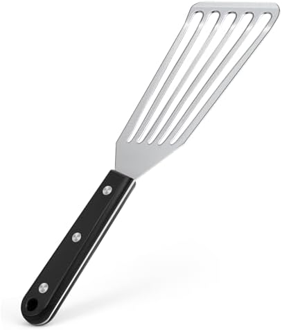 Newness Metal Fish Turner Spatula Stainless Steel for Kitchen Use