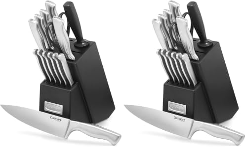 Cuisinart 15-Piece Stainless Steel Hollow Handle Block Set, C77SS-15PK