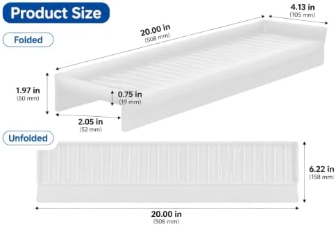 Silicone Sink Edge Protector, Splash Guard & Draining Mat