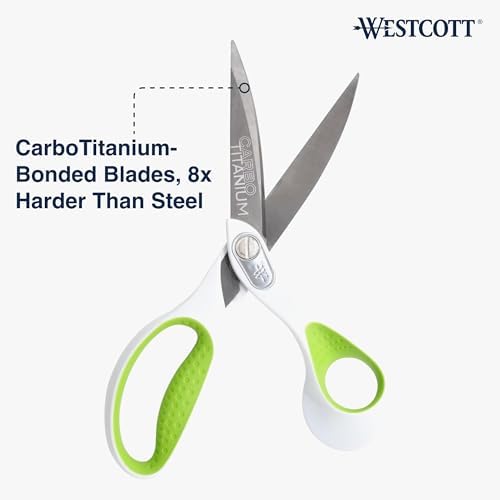 Westcott Heavy Duty CarboTitanium-Bonded 9" Bent Scissors - Durable