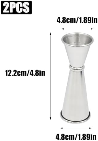 2PCS Cocktail Measuring Cup, Liquor Measuring Jigger, Jiggers For