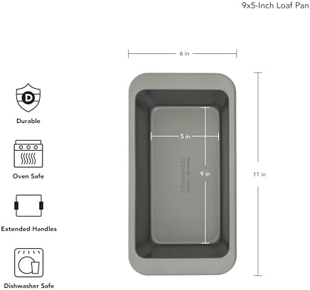KitchenAid Nonstick Aluminized Steel Loaf Pan, Dishwasher Safe