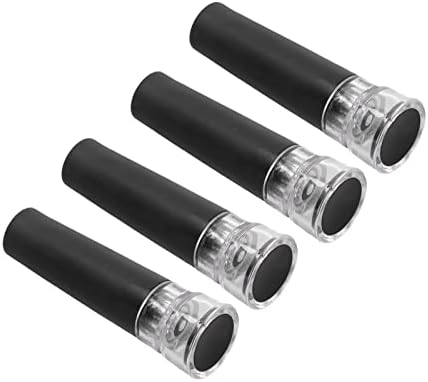 Vacuum Wine Stopper Set of 4 Silicone and Plastic Wine Bottle