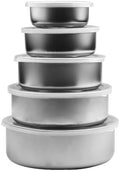 Stainless Steel Mixing Bowls Set For Kitchen, Fresh Keeping Bowls With