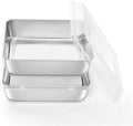 Onader 8x8 Inch Square Cake Baking Pan with Lid Set of 2