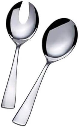 Mikasa 5147646 Serena 2-Piece Stainless Steel Salad Serving Set