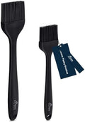 HOTEC 600°F Heat Resistant Silicone Basting &Pastry Brushes, Black 2