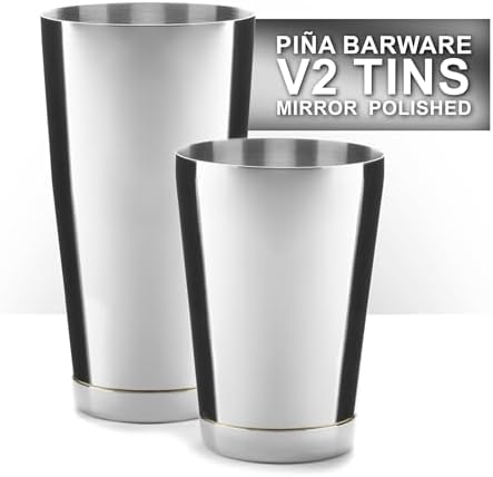 Piña Barware Stainless Steel Commercial Bar Boston Shaker Tin Set