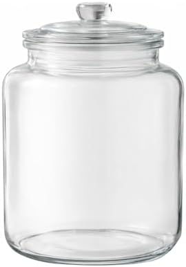 4 Gallon Glass Jar with Lid Large Cookie Jar with Big Opening Airtight