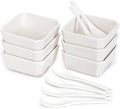 6 Oz White Porcelain Serving Bowls Set – 6 Small Bowls and 6 Serving