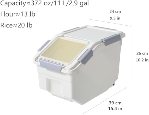 CITY BABY 2-Pack Flour Storage Containers, 13LB