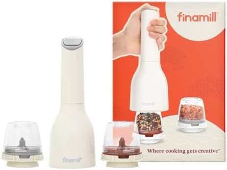 FinaMill Classic Battery Salt and Pepper Grinder Set