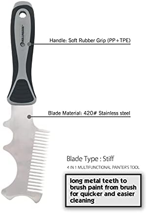 ROLLINGDOG 4 in 1 Paint Brush Comb