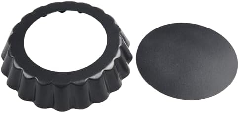 Set 6 Non- Tart Removable Bottom Bakeware Tools Pan Molds for Round 4