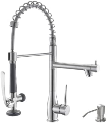 GIMILI Commercial Kitchen Faucet with Pull Down Sprayer