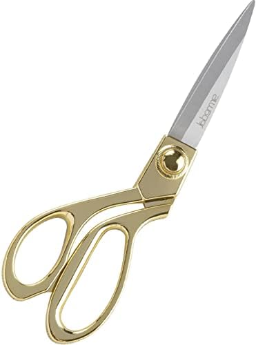 Heavy Duty Tailor Scissors 8" Gold Stainless Steel Dressmaker