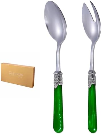 2-piece Salad Servers Stainless Steel Salad Serving Set Salad Fork and