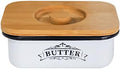 SOTECH Butter Dish with Lid Farmhouse Style Butter Jar for Countertop