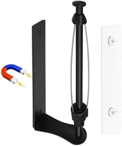 MONEER Magnetic Paper Towel Holder, Black