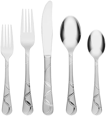 Cambridge Felicity Sand 20-Piece 18/0 Silverware Set for 4, Flatware