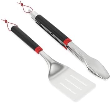 Weber® Value Tools Spatula & Tongs Set, 2-Piece, Stainless Steel