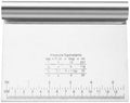 Bench Prep Essential: Stainless Steel Dough Scraper with Measurement