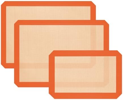 2 Half & 1 Quarter Silicone Baking Mat, Baking Sheets