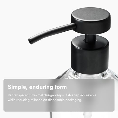 Public Goods Glass Dish Soap Dispenser, 16 Oz