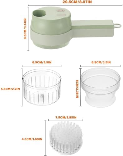 4 in 1 Electric Vegetable Cutter Set