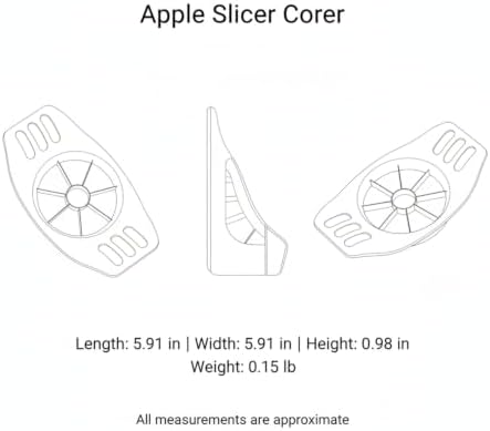 Apple Slicer Corer, Stainless Steel Fruit Divider for Uniform Wedges