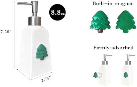 Seasonal Soap Dispenser with 11 Interchangeable Magnets - Seasonal
