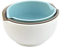 Set of 3 Mixing Bowls with Pour Spout-Nesting Design Saves Space