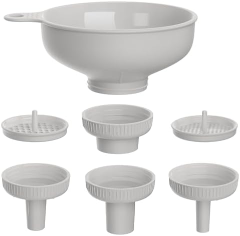 Wide Mouth Kitchen Funnel, Food Grade Plastic Cooking Canning Funnel