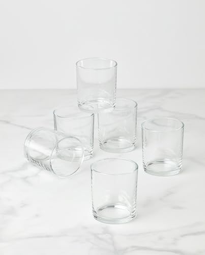 Oneida 24 Seven Clear Medium Glass Tumblers, 13.5oz, Set of 6