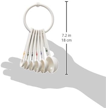 Fox Run 6-Piece Plastic Measuring Spoon Set White, 1.6 x 9 x 3 inches - Image 9
