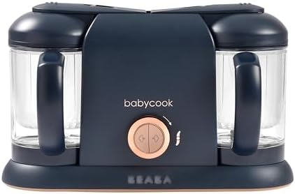 BEABA Babycook Duo 4-in-1 Baby Food Maker, 9.1 Cup, Midnight