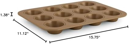 Simply Calphalon Nonstick Bakeware, Cupcake/Muffin Pan, 12-cup