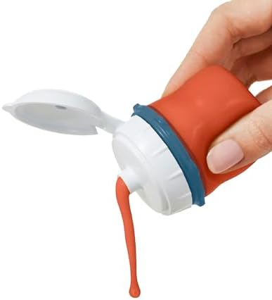 OXO Good Grips Prep & Go Silicone Squeeze Bottles 2 Pack-2.3oz, Ocean
