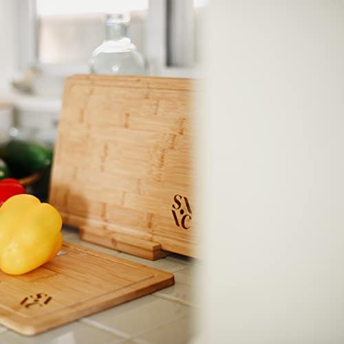 Stone & Clay Bamboo Wood Cutting Boards - Set of 3