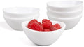 LaGlint 3 OZ White Dipping Bowl Set of 6, 3.5 Inch Opal Glass