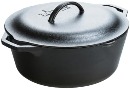 Lodge Cast Iron Dutch Oven with Loop Handle, 7 Quart