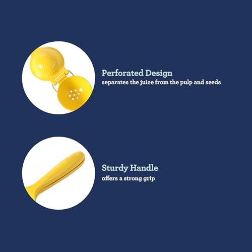 Oster Ravello Lemon and Lime Squeezer, Yellow Finish