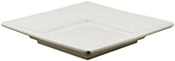 10 Strawberry Street Whittier 5.25" Square Dish, Set of 4, White