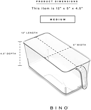 BINO | Clear Storage Organizer, Medium | THE HOLDER COLLECTION | Clear