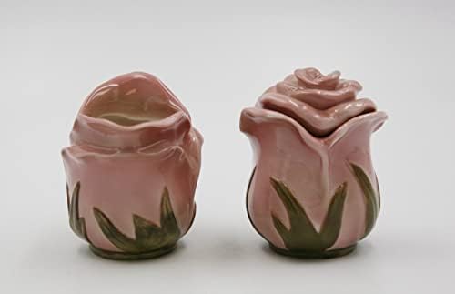 Cosmos Gifts 56645 Fine Porcelain Rose Bunny Sugar and Creamer Set
