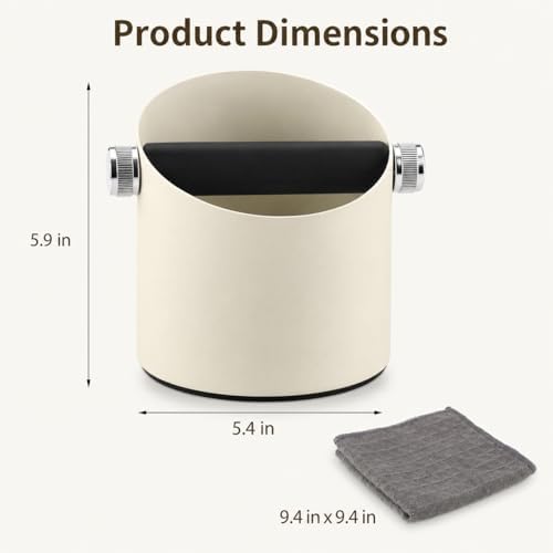 Espresso Knock Box Large Capacity - 15 Pucks Coffee Knock Box with